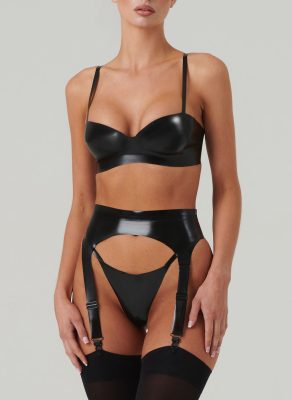 Latex Goddess Lingerie Set