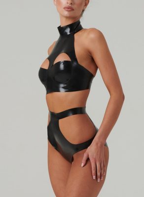 Latex Galaxy Lingerie Set