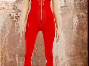 Red Outline Latex Catsuit