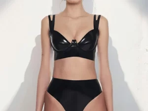 Latex Lingerie Set