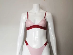 Latex Luxe two piece set, Triangle Bra and Thong