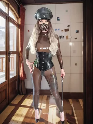 Catsuit combination latex Chimera Fetish