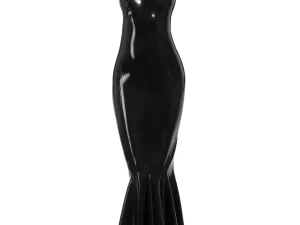 Floor length latex gown