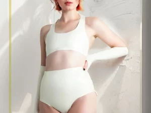 Latex sports style bralet