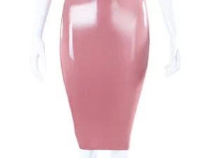 Latex Pencil Skirt With Full Back Zip