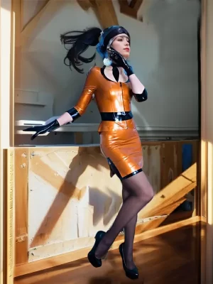 Latex Jacket Top