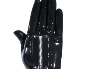 Cropped Latex Gloves