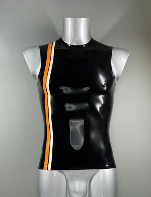 Latex Two Stripe Vest T Shirt