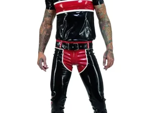 Latex Two-way zipper Pant