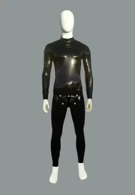 Latex Men's Zip Shoulder Catsuit