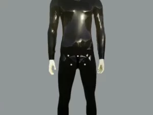 Latex Men's Zip Shoulder Catsuit