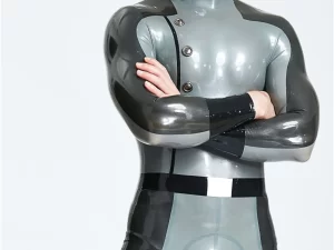 Male Flight Commander Latex Catsuit