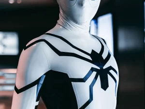 Male White Steppe Spidey Catsuit