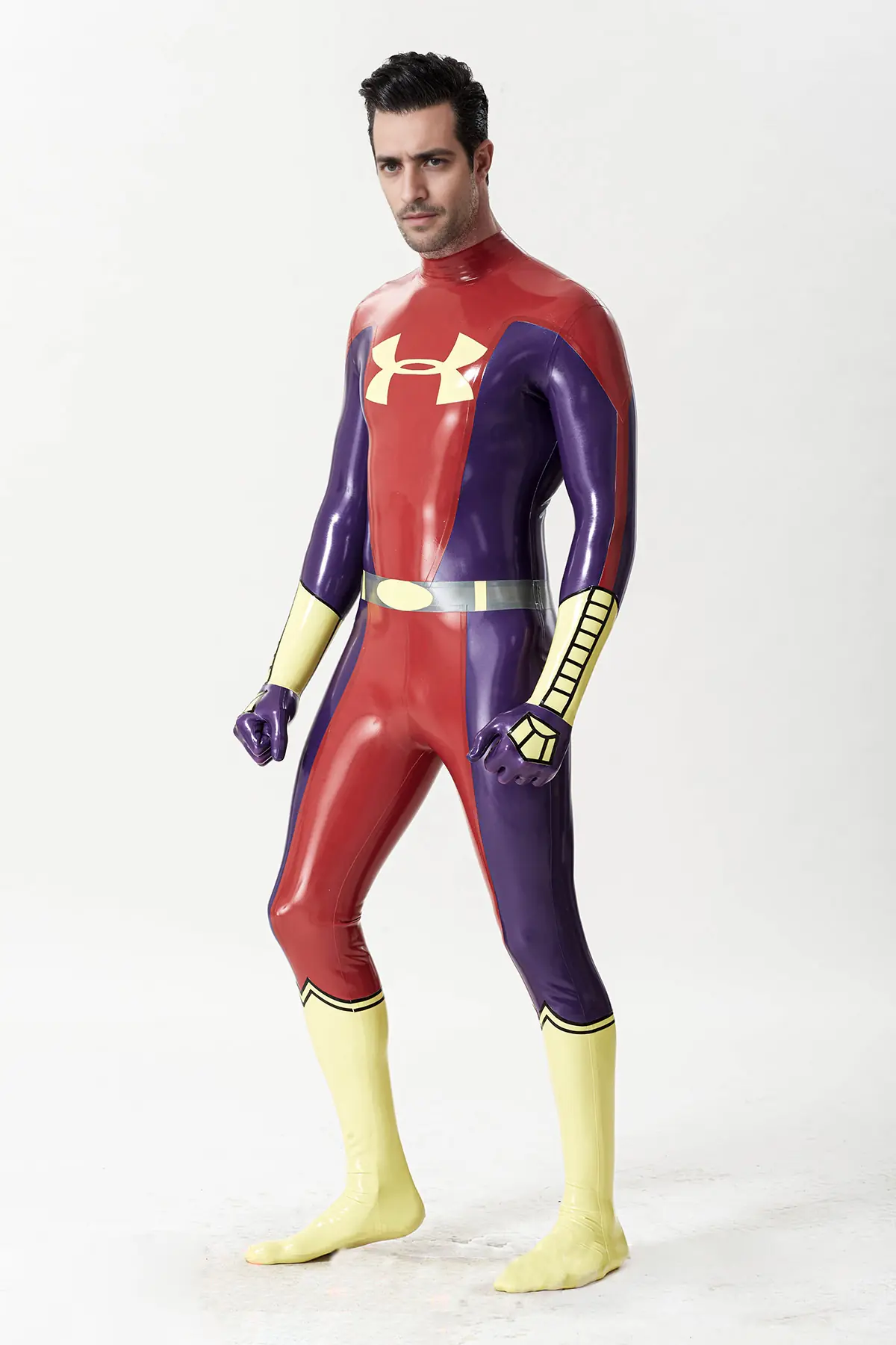 Male Galactica Back Zip Catsuit