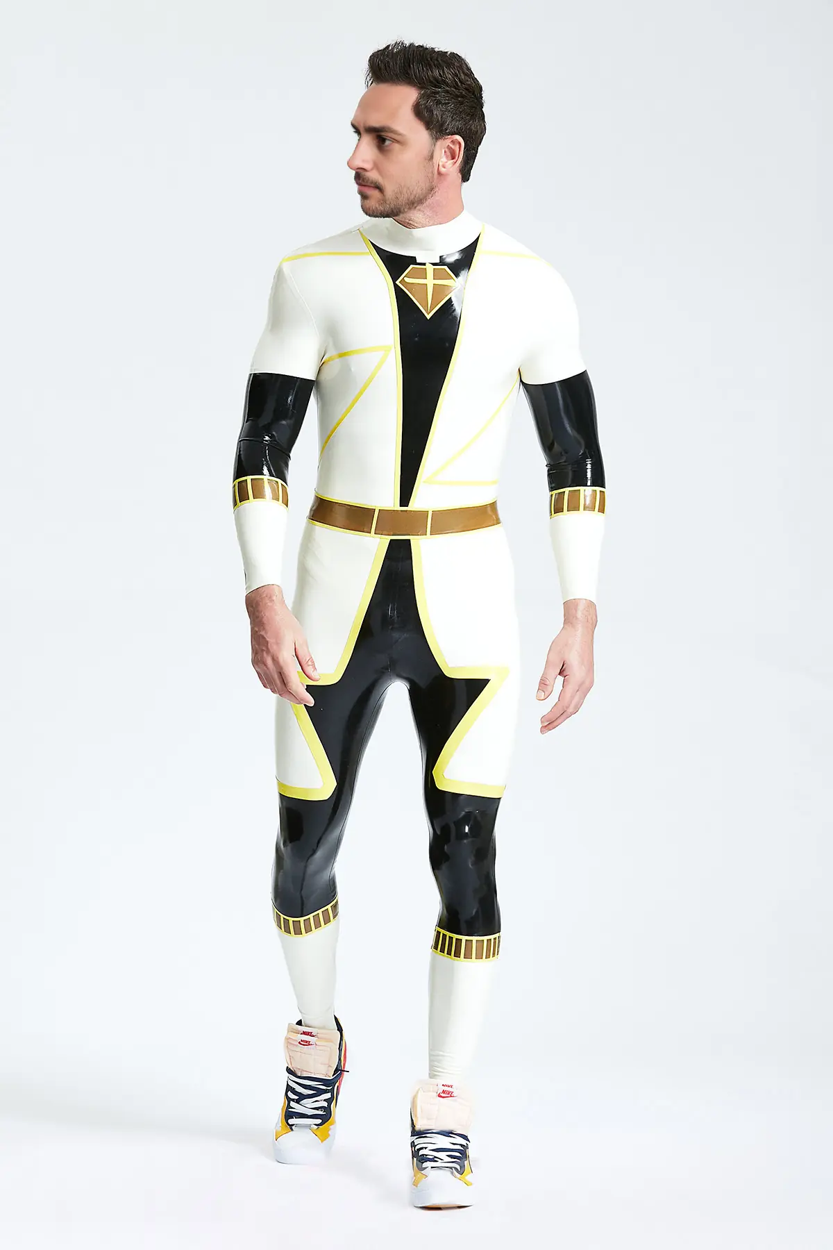 Male Defender Back Zipper Catsuit