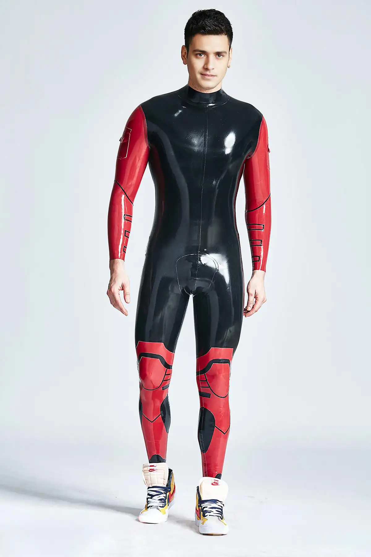 Male Diamond Duke Back Zipper Catsuit