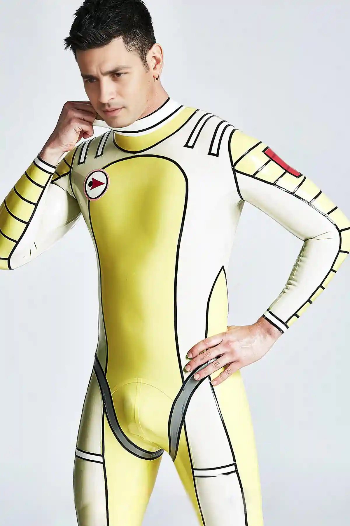 Male Moonstruck Back Zipper Catsuit