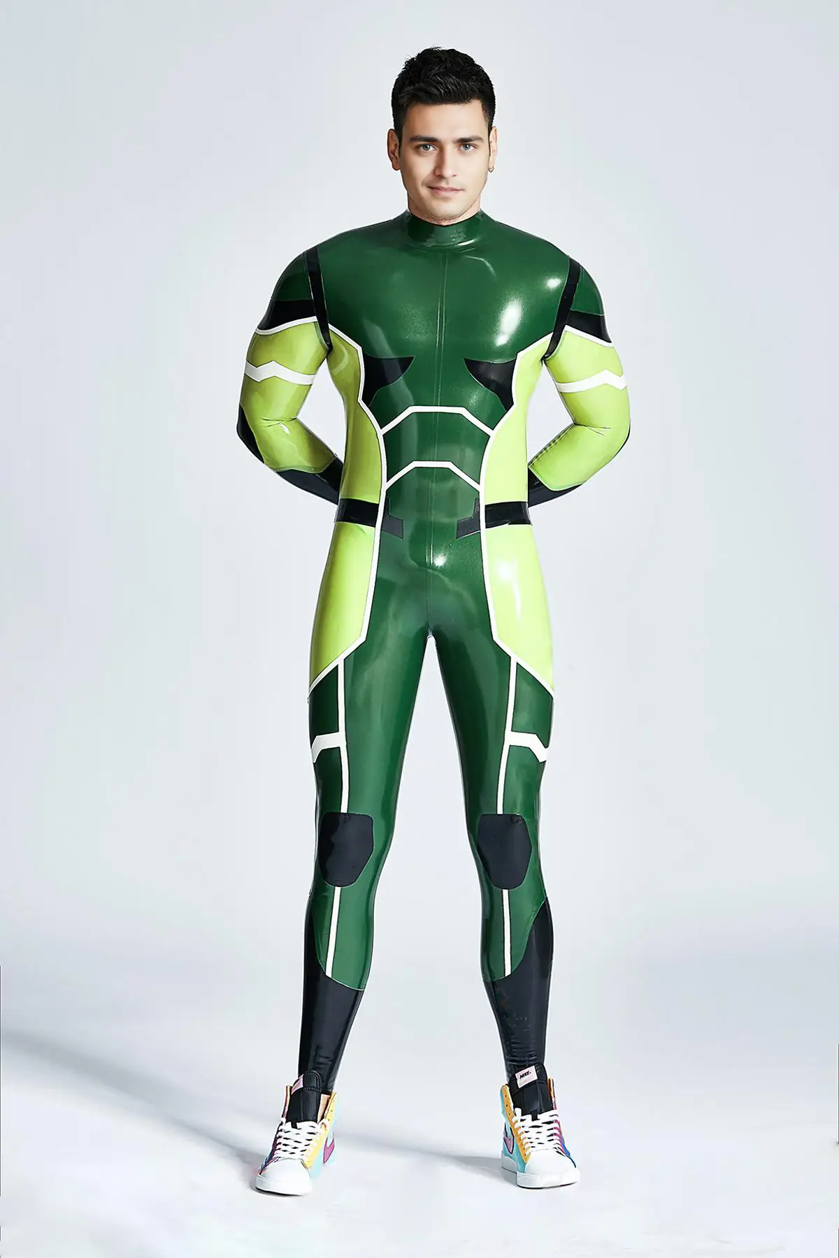 Male Moonstruck Back Zipper Catsuit