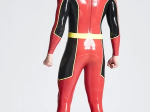 Male Stagger Back Zipper Catsuit