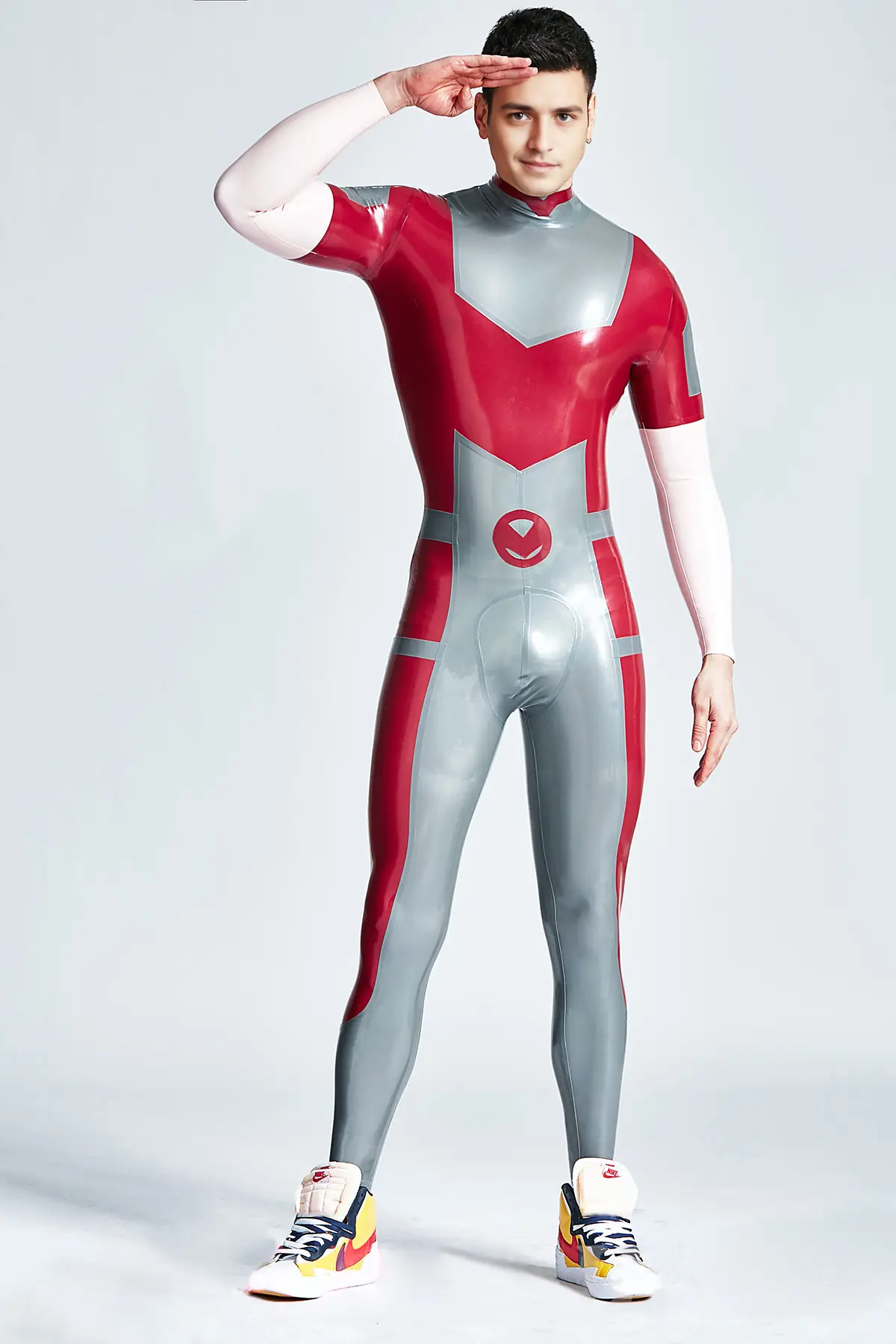 Male Vulcan Neck Entry Catsuit With Feet & Gloves