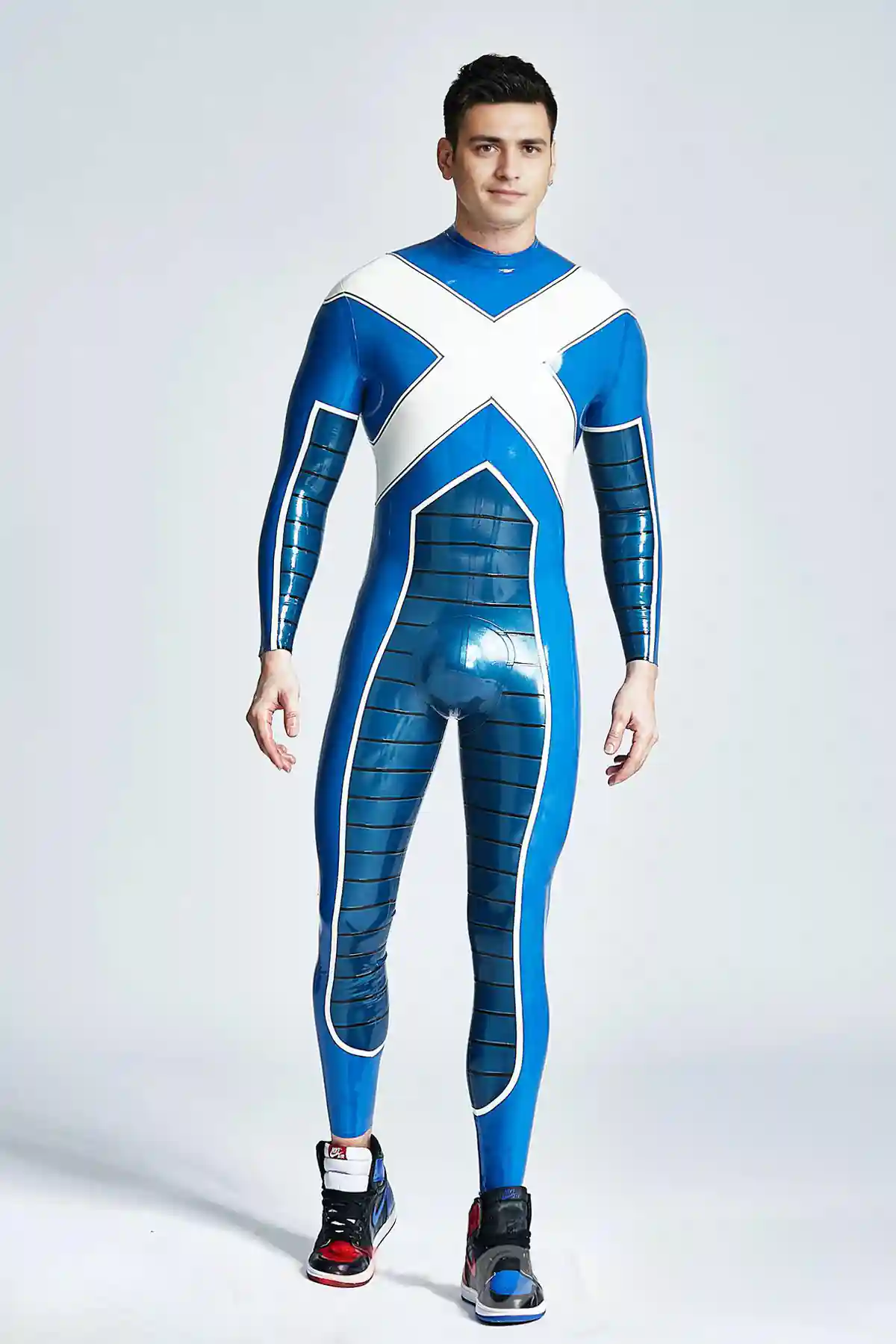 Male Vulcan Neck Entry Catsuit With Feet & Gloves