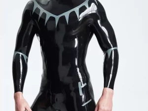 Male Shark Tooth Look Catsuit