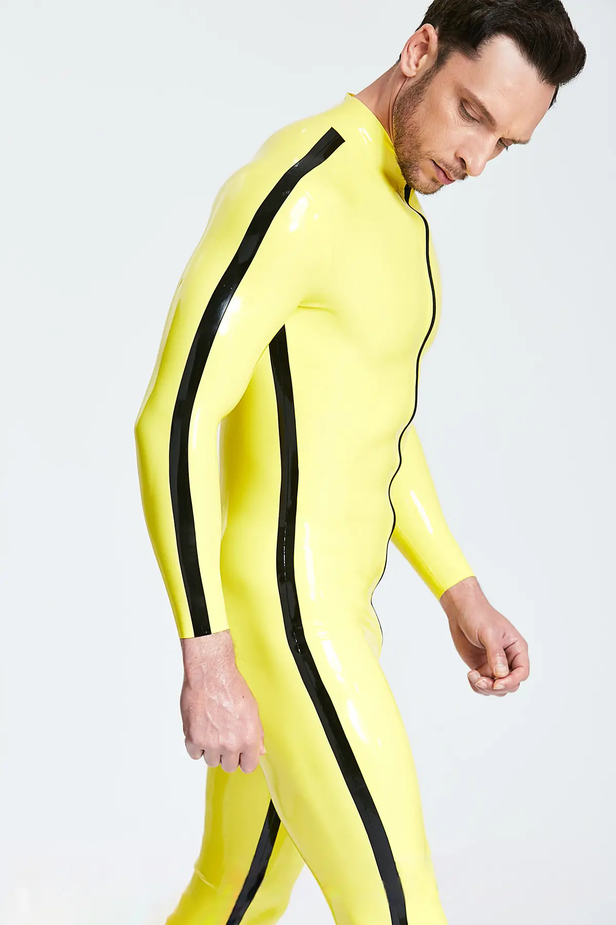 Male Contrast Strips Catsuit