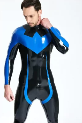 Male Nightwing Catsuit With Feet