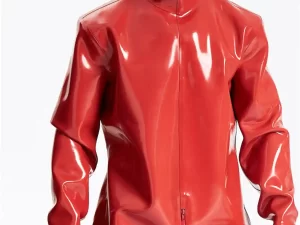 Male Hooded Heavy Latex Industrial Enclosure Suit