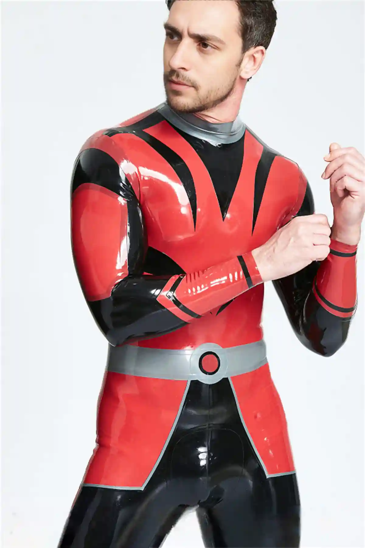 Male Catcher Latex Catsuit