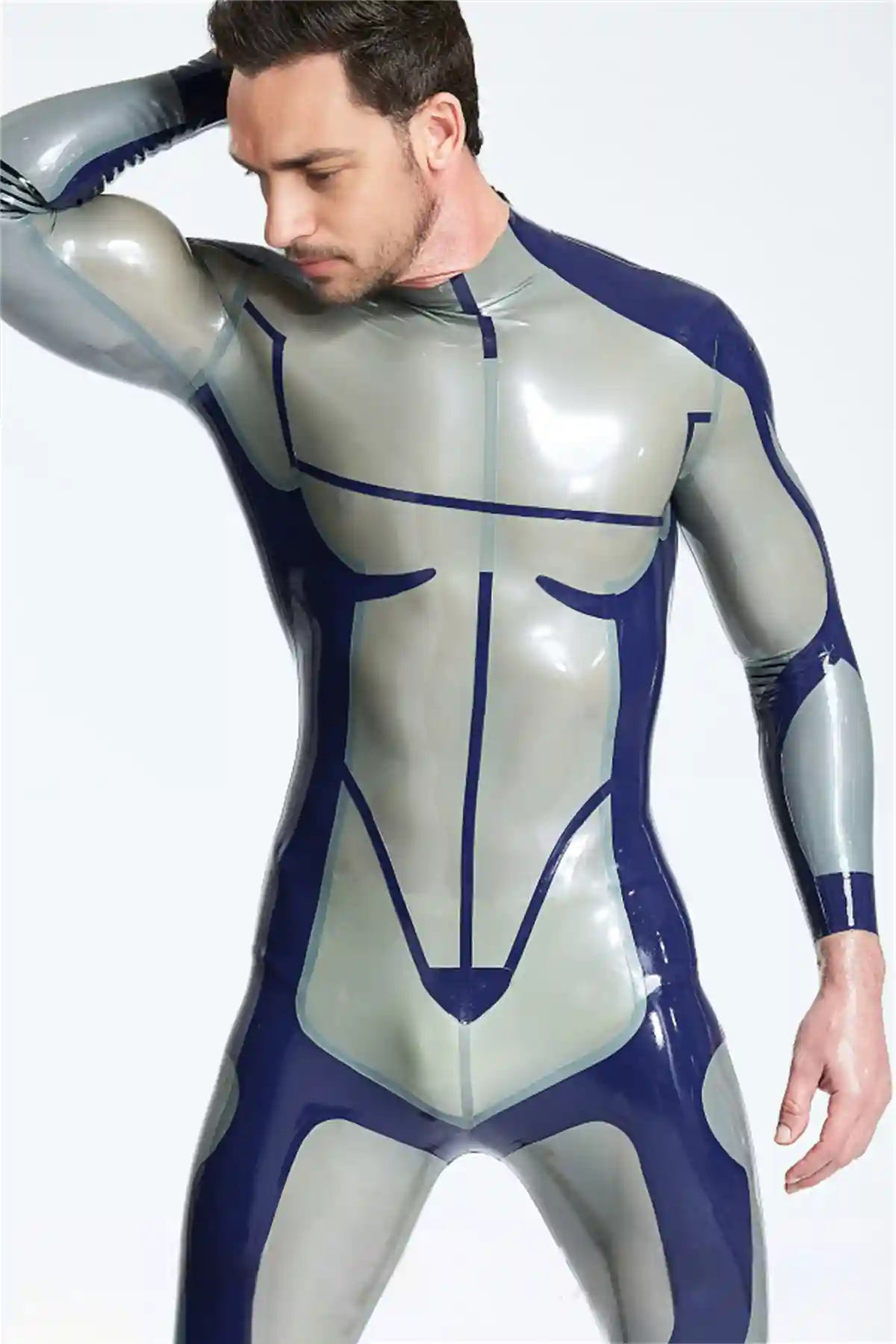 Male Drone Back Zip Catsuit