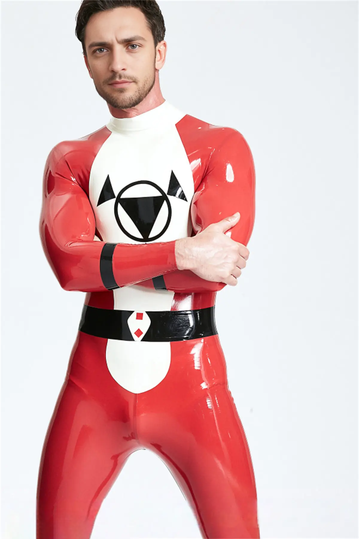 Male Zombie Biohazard Haz Mat Style Latex Protection Suit