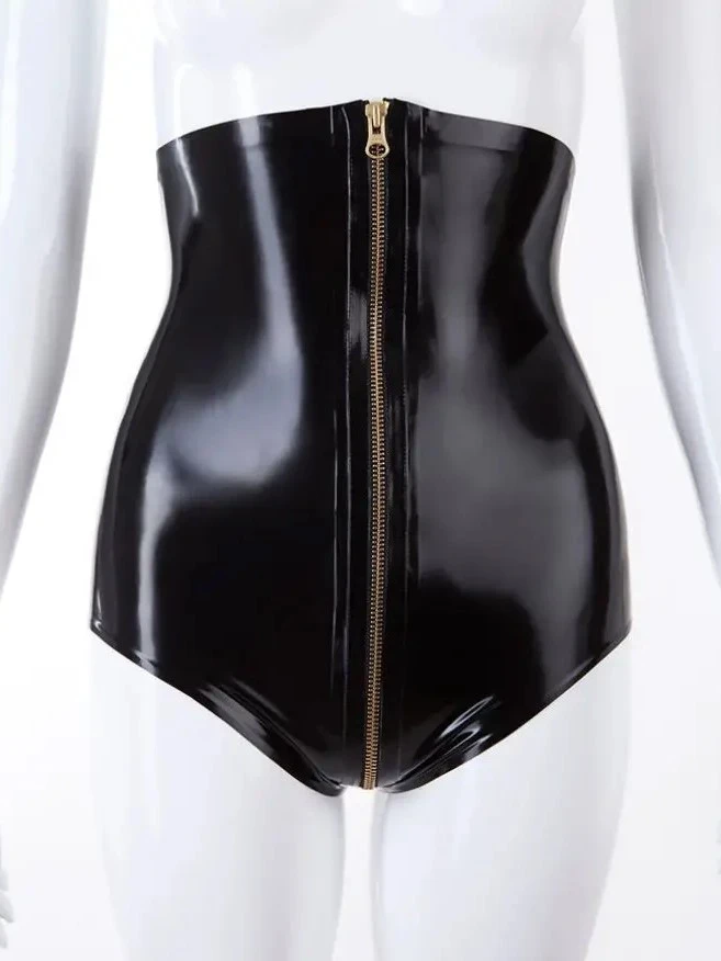 Low Waist Latex Briefs