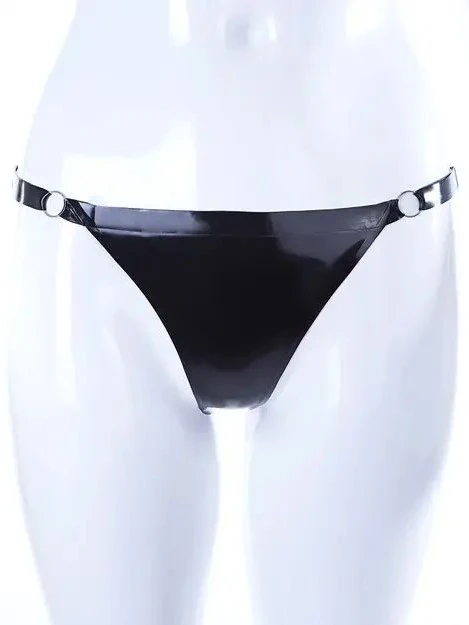 Latex Slogan Thong