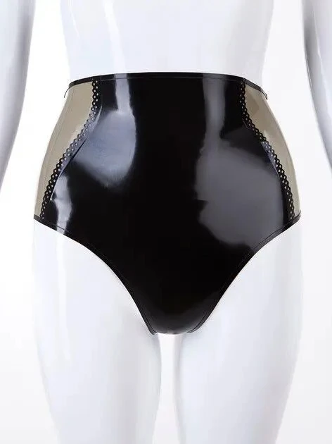 Latex Briefs With Contrast Trims