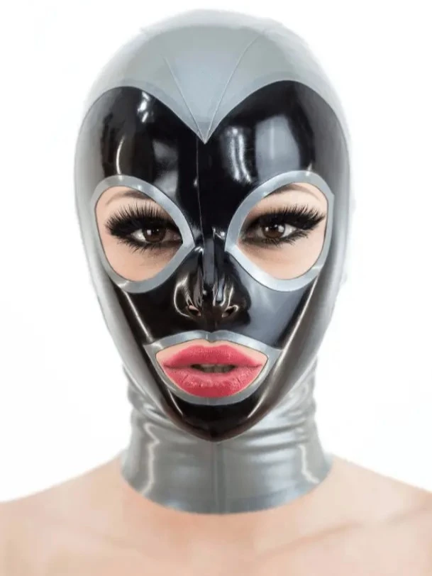 Latex Hood with Trim ?C Round Eyes