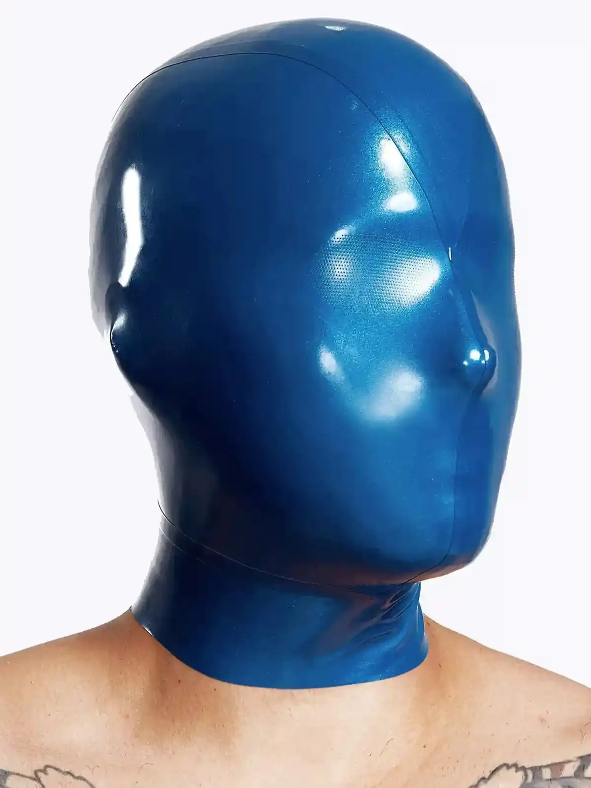 Latex cat mask with closed mouth