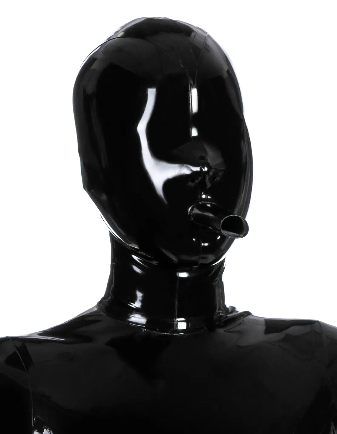 Latex Black Finola Hood