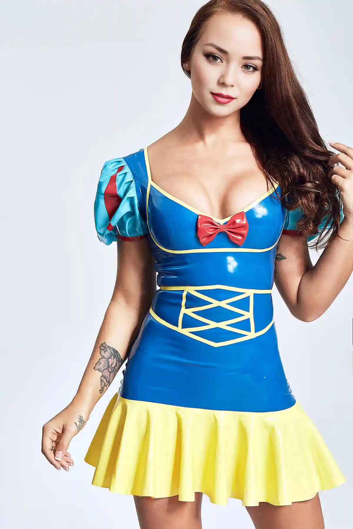 Latex Fairytale Princess Mini Dress