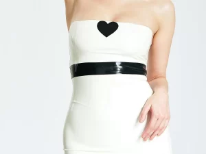 Latex Hearts Desire Mini Tube Dress