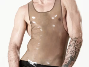 Latex Male Singlet Pattern Wrestling Suit