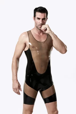 Latex Male Singlet-Style Suit