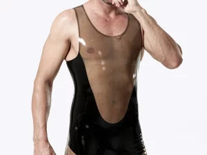 Latex Male Singlet-Style Suit