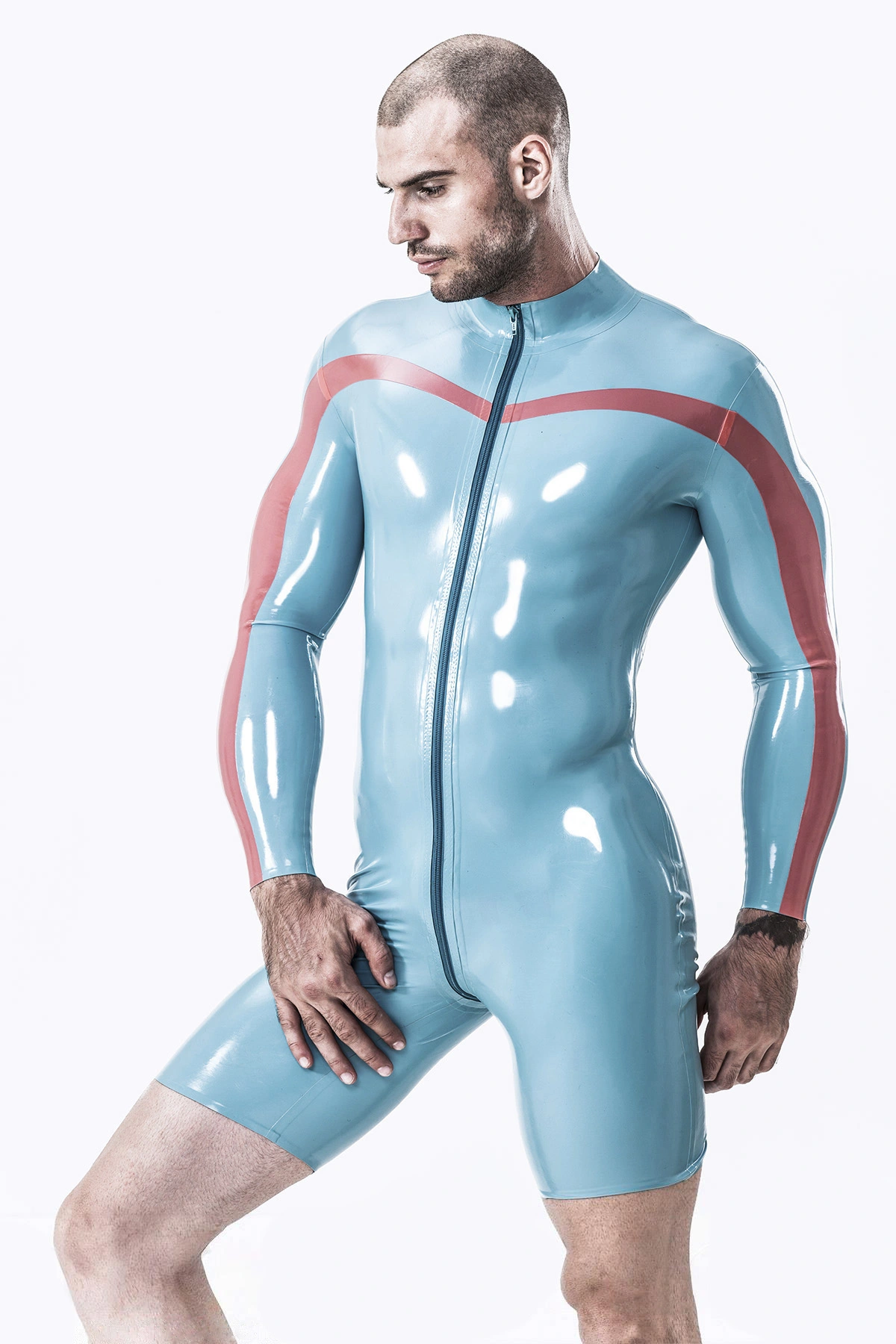 Latex Male Singlet-Style Suit