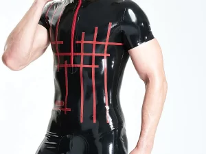 Latex Male Grid-Lock Surfsuit