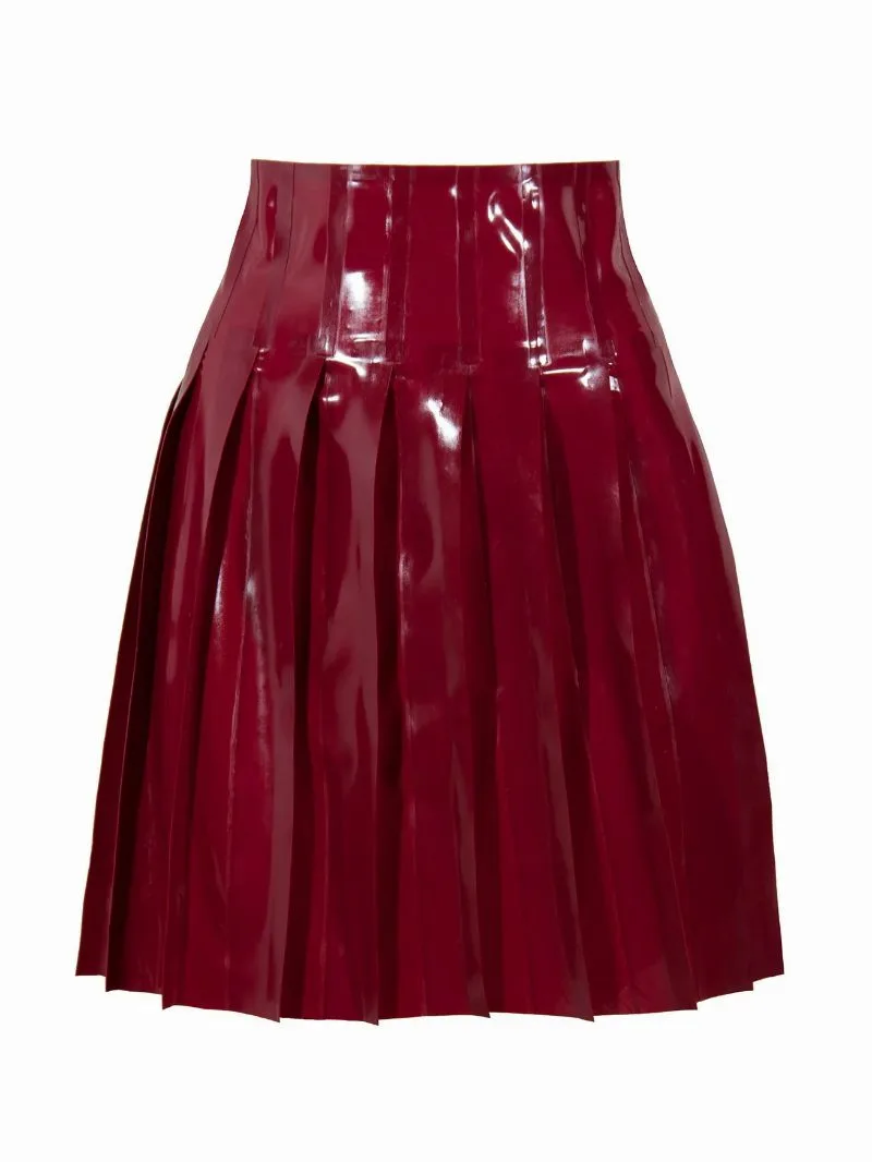 Latex Dina Zip Skirt