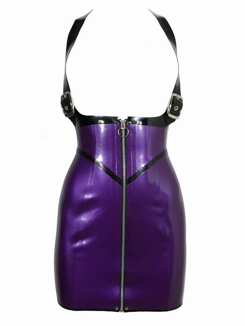 Latex pencil skirt