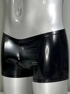 Latex Black Boxer Shorts