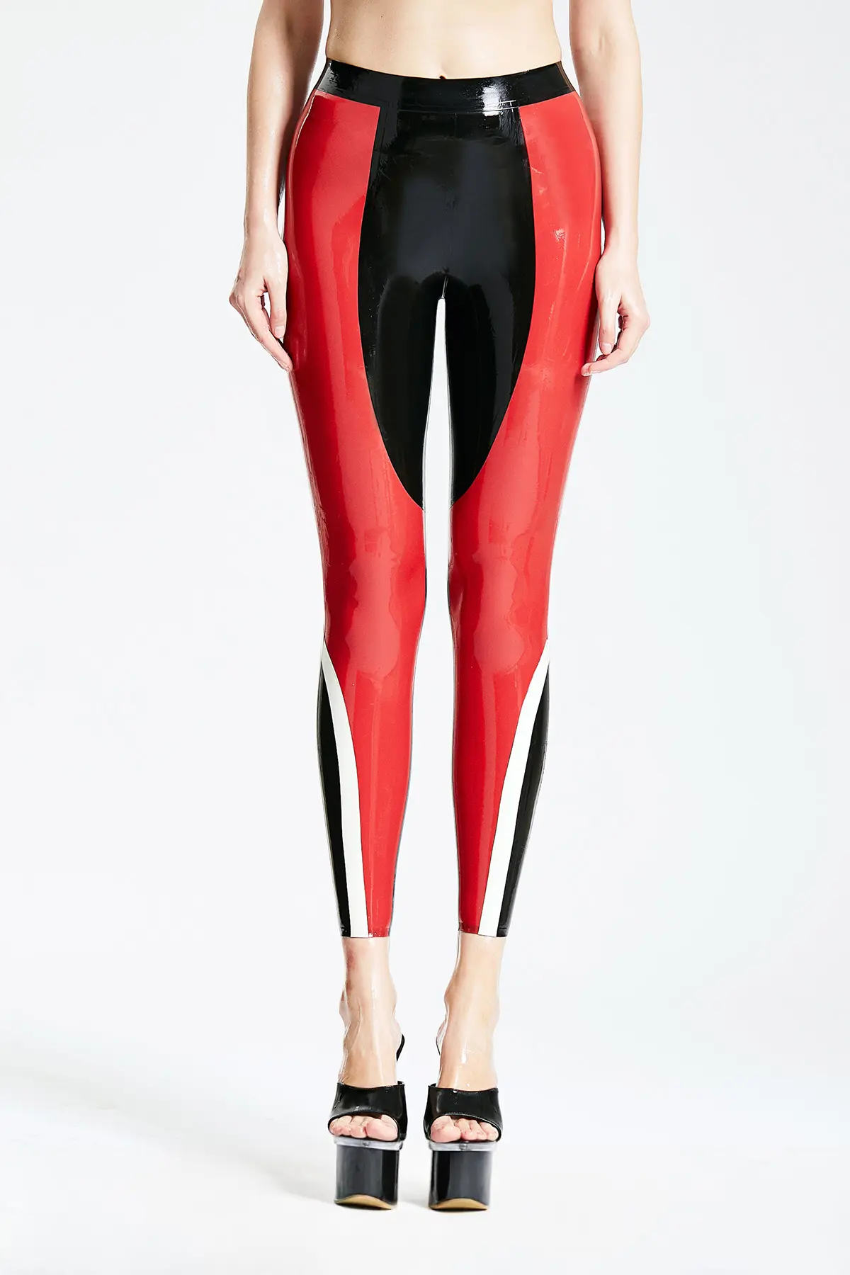 Latex Tri-Color Tights